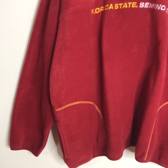 VTG Lee Sports Florida State Seminoles Fleece 1/4 Zip Pullover Sweatshirt - Picture 4 of 12